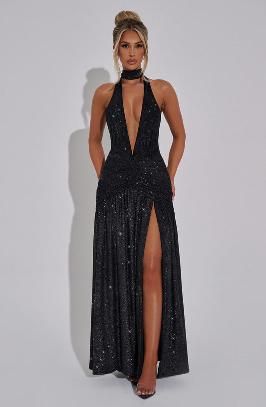 Vestido Longo Melania Brilho